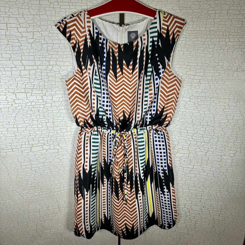 Vince Camuto Multicolor Geometric Dress